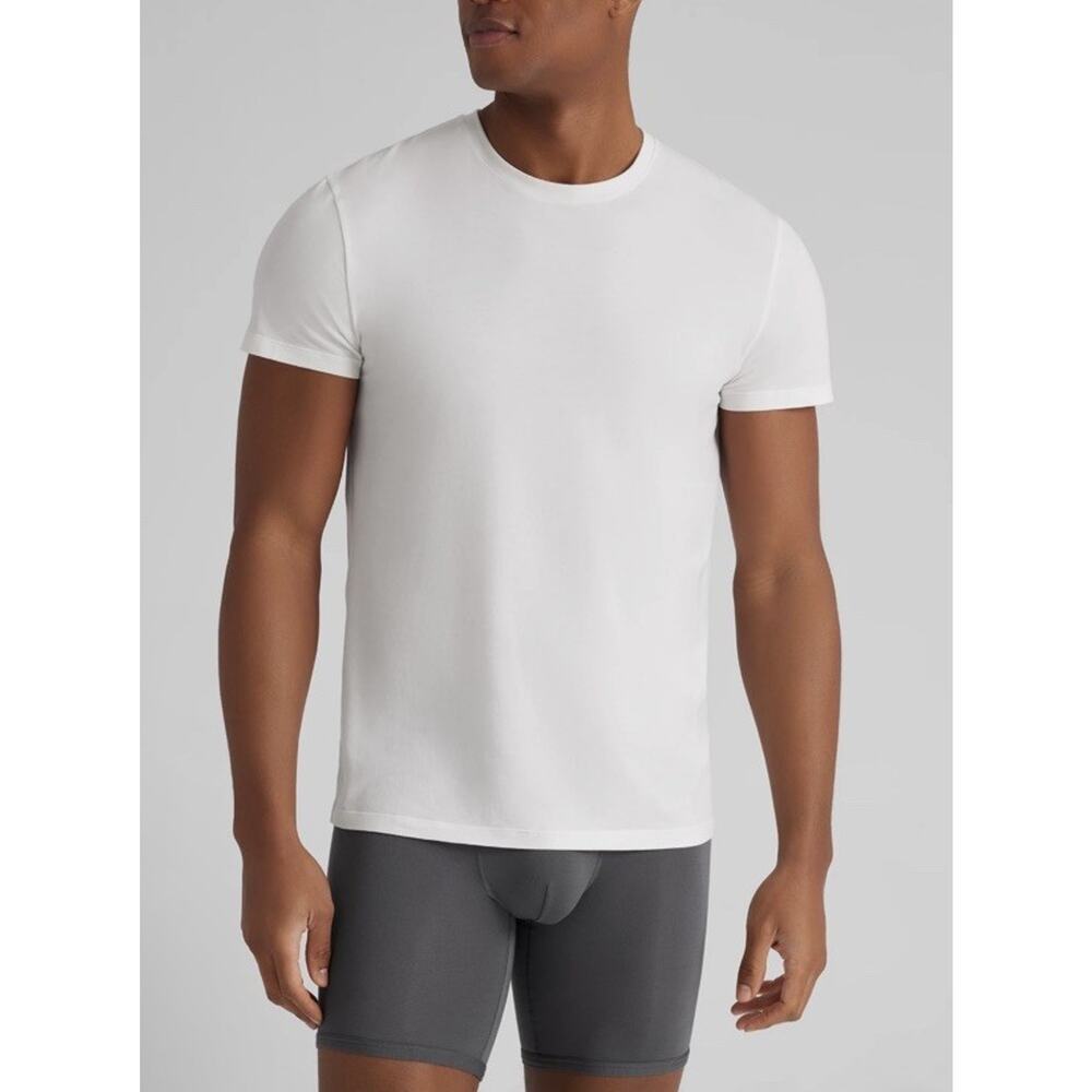 Tommy John Cool Cotton Crew Neck Modern Fit Undershirt White 2XL NEW $42